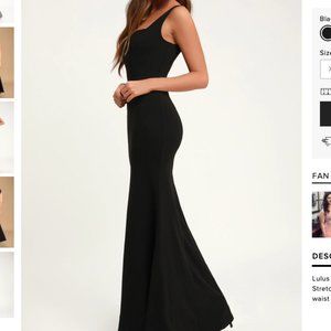 Lulus Sweetest Thing Black Maxi Dress